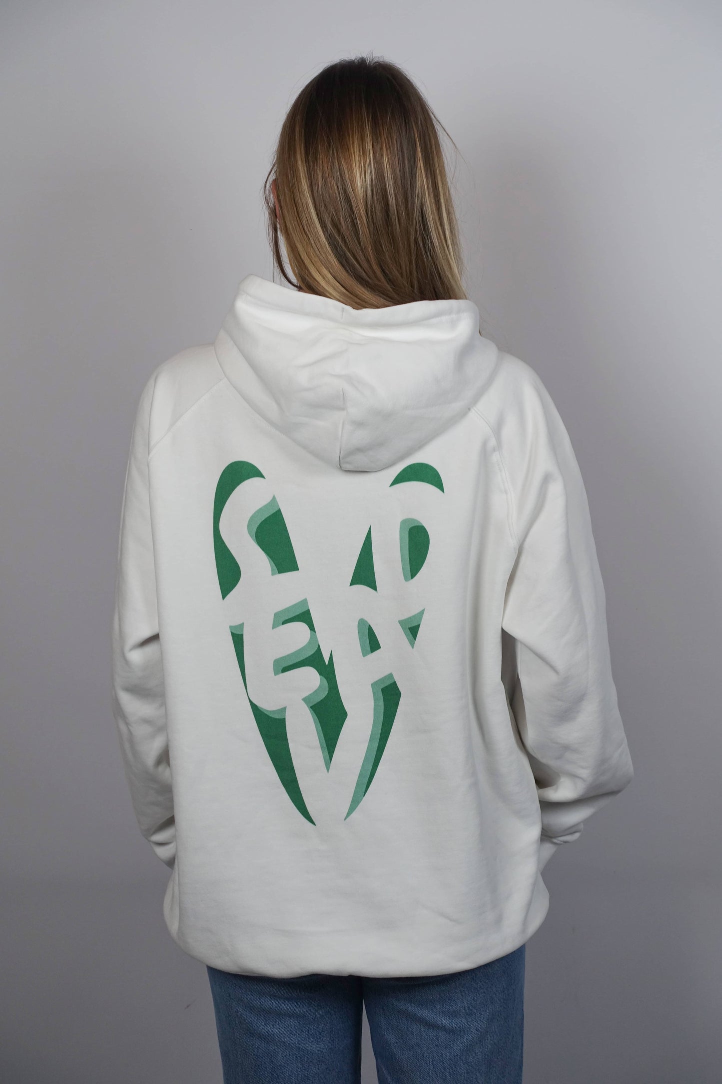 Sweat Blanc Heart green