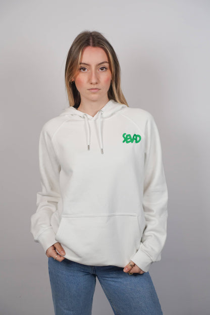 Sweat Blanc Heart green